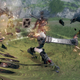 Nier's protagonist swings a giant sword a shadow enemies.